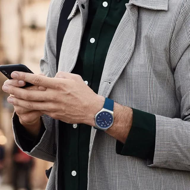 【SWATCH】SKINNAVY 超薄金屬手錶/男錶/女錶/瑞士製造 SS07S102(42mm)