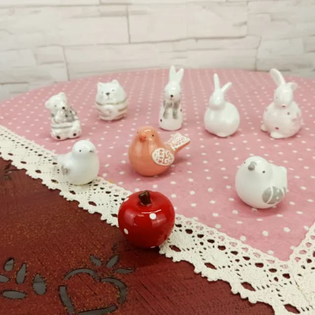 【BonBon naturel】陶瓷太可愛手工小動物9入組(擺飾/小動物/擺件/交換禮物)
