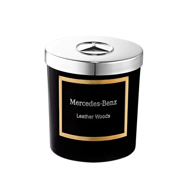 即期品【Mercedes-Benz 賓士】木質與皮革 頂級居家香氛工藝蠟燭 180g(代理商公司貨)