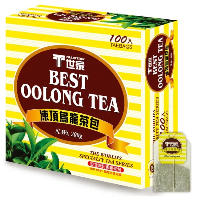【T世家】經典凍頂烏龍茶包2gx100包x3盒(國民無釘茶包/居家/茶水間必備)