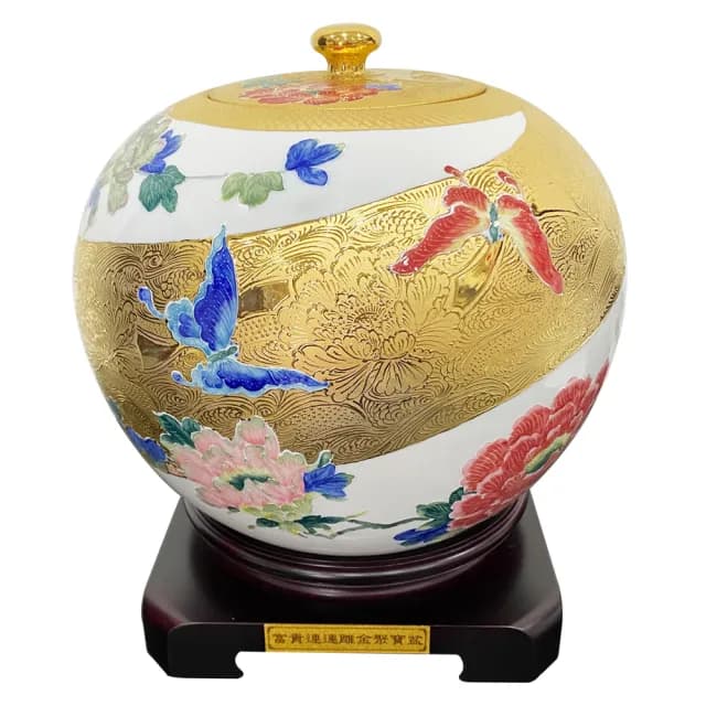 【Laart Monto 拉蒙朵】林春香大師-富貴連連雕金聚寶盆(雕金聚寶盆)