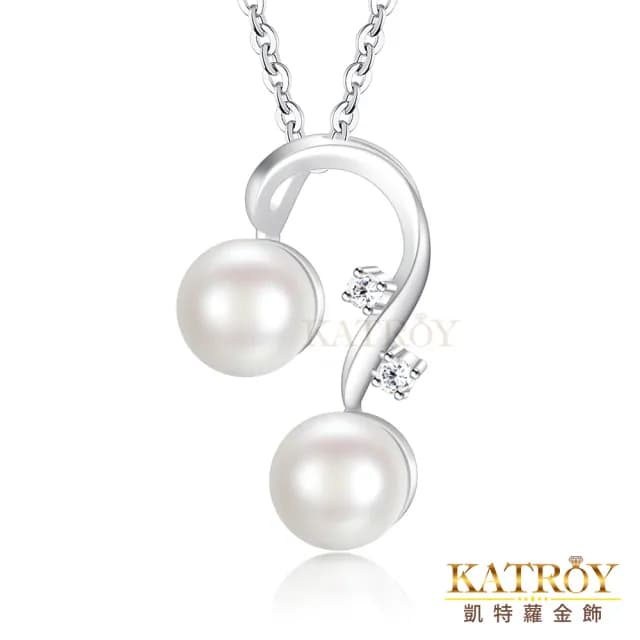 【KATROY】天然珍珠項鍊(8.0-8.5mm)情人節禮物