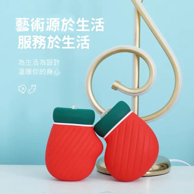 情侶組 手套/襪子 造型 硅膠毛絨 注水式熱水袋 可微波 熱敷 保暖 暖手袋(手套/襪子各一)
