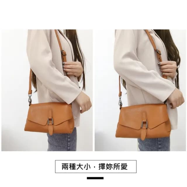 【玩皮工坊】情人節禮物 真皮頭層牛皮三拉鍊簡約女士肩背包單肩包女包LB557(真皮包包 4款可選)