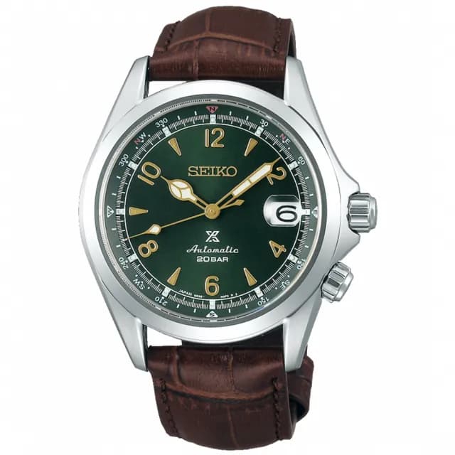 【SEIKO 精工】Prospex 運動復古風格機械錶-綠/39.5mm 七夕 情人節 禮物(SPB121J1/6R35-00E0G)