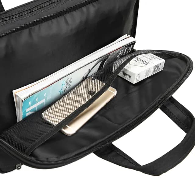 【Valentino Rudy 范倫鐵諾.路迪】簡約輕量尼龍材質手提斜背公事包(VR21861 七夕情人節禮物 送禮 男包)