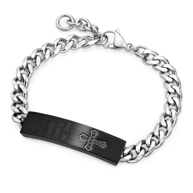 【GIUMKA】快速倉．手鍊．情侶手鏈．低敏．黑色(情人節禮物)