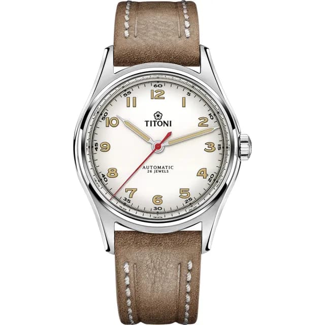 【TITONI 梅花錶】傳承系列百周年紀念機械錶-39mm 禮物 送禮 推薦(83019 S-ST-639)