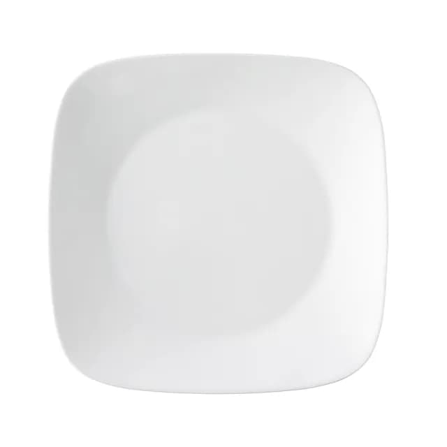 【CORELLE 康寧餐具】純白方型10吋晚餐盤(2213)
