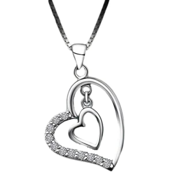 【米蘭精品】現貨+預購 925純銀項鍊鑲鑽吊墜(簡潔亮眼精美有型母親節情人節生日聖誕節禮物女飾品73fy28)