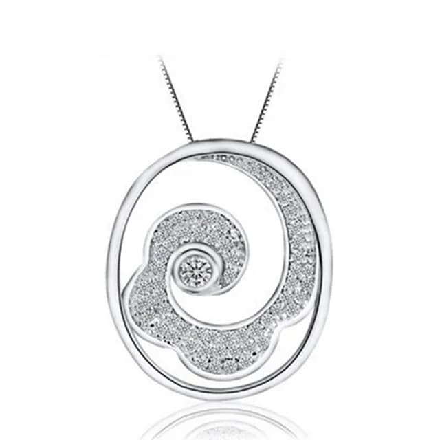 【米蘭精品】現貨+預購 925純銀項鍊鑲鑽吊墜(韓版時尚耀眼迷人母親節情人節生日聖誕節禮物女飾品73fy68)