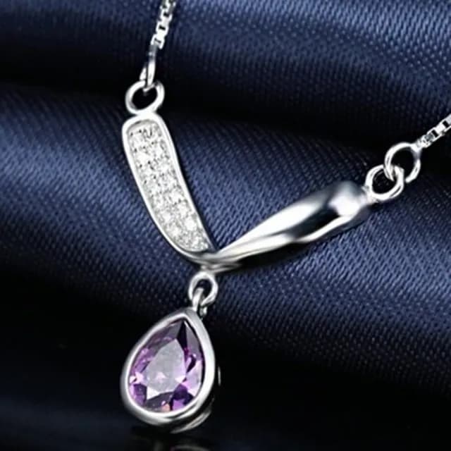 【米蘭精品】現貨+預購 925純銀項鍊鑲鑽吊墜(時尚簡約精緻有型母親節情人節生日聖誕節禮物女飾品73fy70)