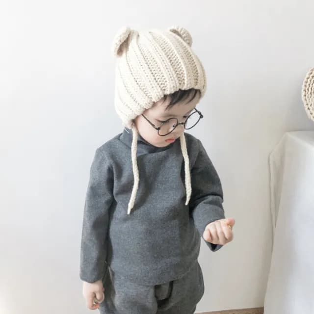 【橘魔法】兒童厚實百搭圓弧下擺中高領棉毛內搭衫(長袖上衣 內搭衣 中高領  童裝 中童 男童 女童)