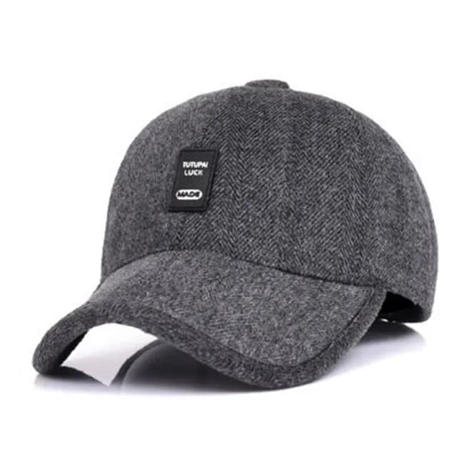 【米蘭精品】現貨+預購 棒球帽保暖毛呢帽(秋冬中老年人戶外防寒男護耳帽情人節生日聖誕節交換禮物3色73pi3)