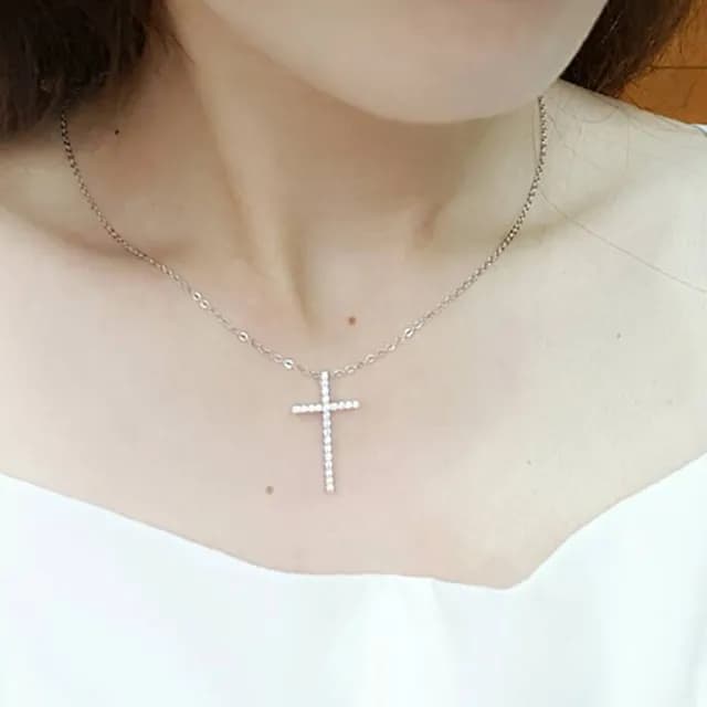 【City Diamond 引雅】晶鑽K金十字架墜(Belief十字架系列)