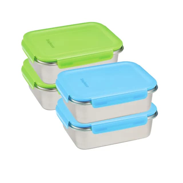 【CorelleBrands 康寧餐具】可微波316不鏽鋼保鮮盒/便當盒 大容量2入組(B03)