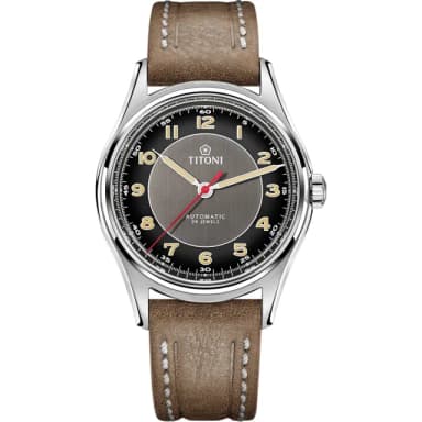 【TITONI 梅花錶】傳承系列百周年紀念機械錶-39mm 母親節 送禮 禮物(83019 S-ST-638)