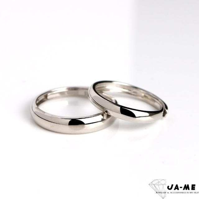 【JA-ME】千足銀情侶對戒 素雅光面(母親節禮物/現貨)