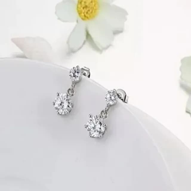 【米蘭精品】現貨+預購 925純銀耳環鑲鑽耳飾(高貴典雅韓版造型情人節生日聖誕節交換禮物女飾品73dz15)