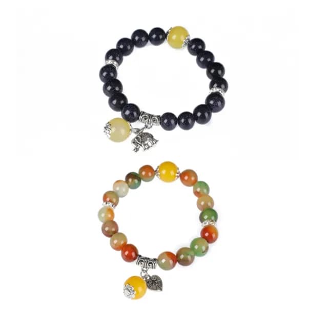 【馥瑰馨盛】一夜致富孔雀瑪瑙手鍊l畢業同學交換禮物(含開光加持)