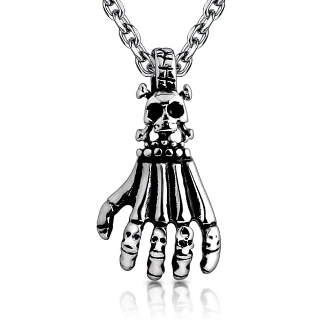 【AchiCat】項鍊．骷髏．魔爪．低敏．男生(白色情人節禮物)