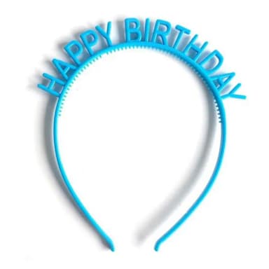 派對生日快樂髮箍2入-顏色隨機出貨(生日派對 生日佈置 氣球 派對 生日禮物 慶生 髮箍 髮飾)