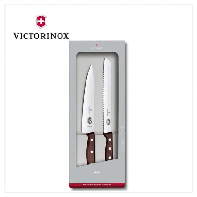 【VICTORINOX 瑞士維氏】木製廚具套裝 / 2件裝(5.1020.21G)