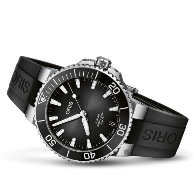【ORIS 豪利時】Aquis 五日鍊全新自製機芯 Calibre 400 潛水錶 送禮 禮物 推薦(0140077694154-0742274FC)