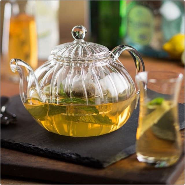 【Utopia】菊花紋玻璃茶壺 1L / 泡茶 下午茶 茶具 母親節禮物