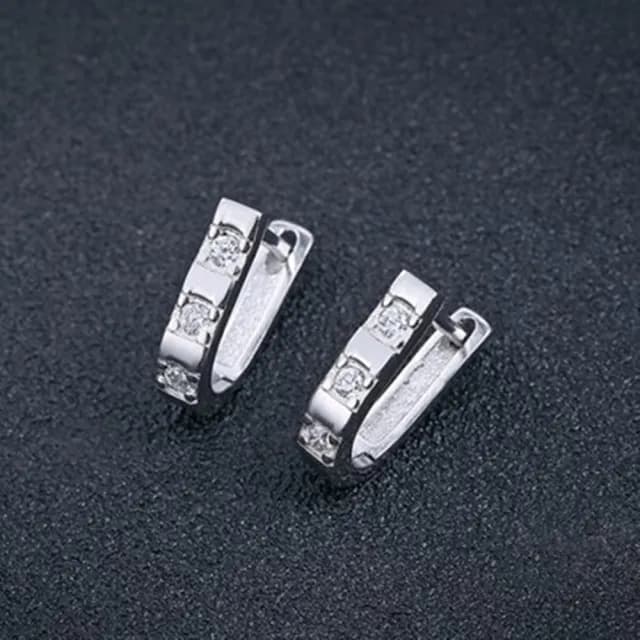 【米蘭精品】現貨+預購 925純銀耳環鑲鑽耳飾(簡約百搭設計造型情人節生日聖誕節交換禮物女飾品73dy96)