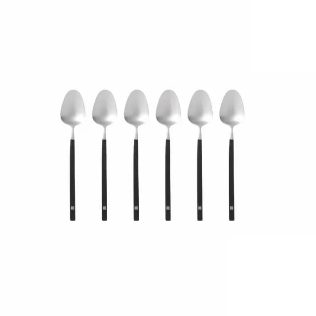 【JIA 品家】書法系列西式餐具甜點匙16cm(6件組)