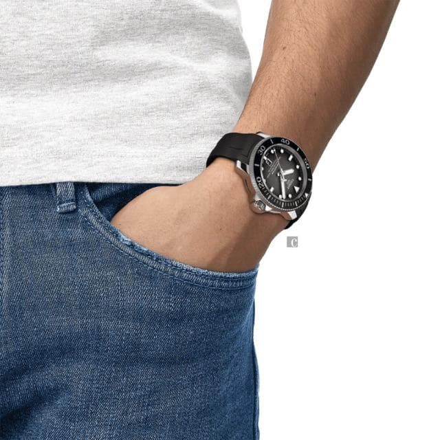 【TISSOT 天梭 官方授權】SEASTAR 2000 海星系列 600米潛水機械錶 送禮 禮物 推薦(T1206071744100)