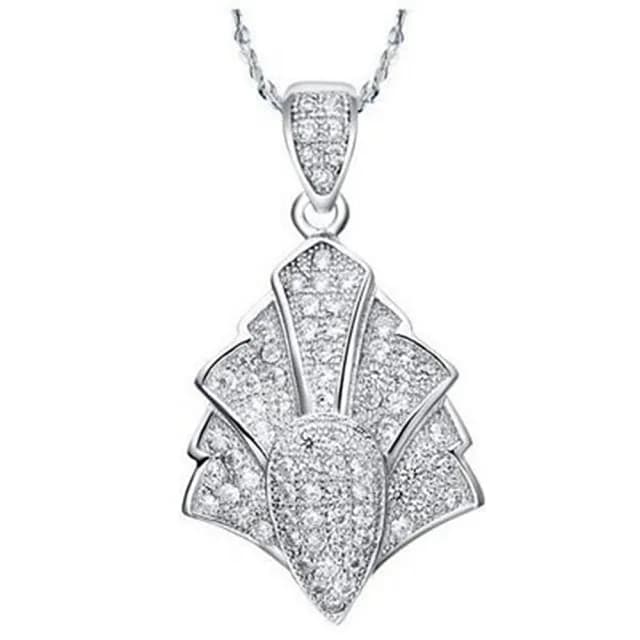 【米蘭精品】現貨+預購 鍍白金項鍊鑲鑽吊墜(精緻非凡流行情人節生日聖誕節交換禮物女飾品73cy30)
