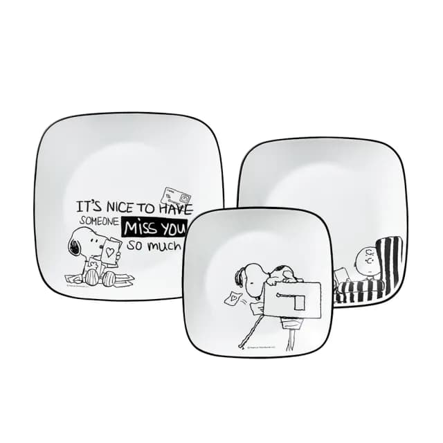 【CorelleBrands 康寧餐具】SNOOPY 環遊世界3件式餐盤組(C02)