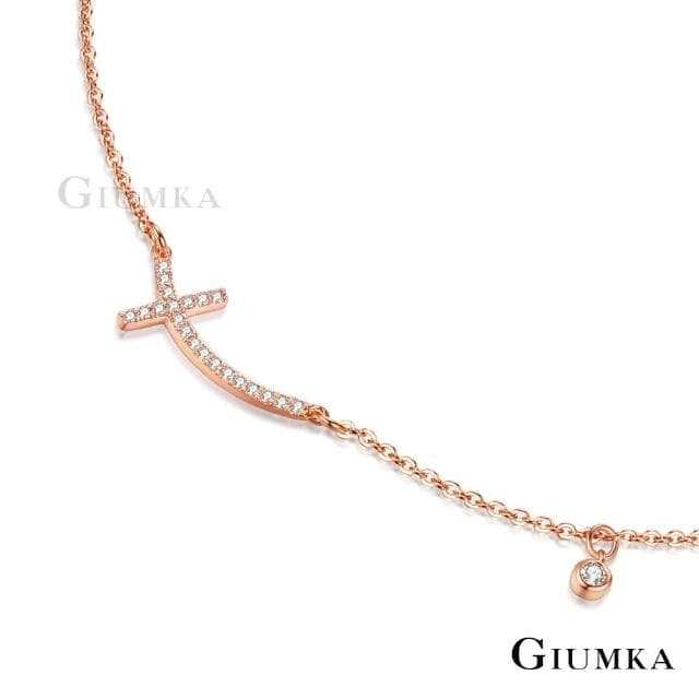【GIUMKA】新年禮物．十字架腳鍊．女士腳鏈(玫瑰金)