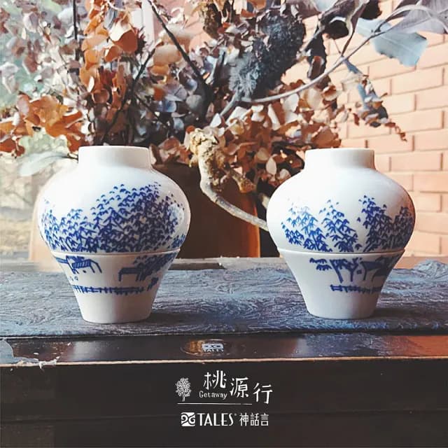 【TALES 神話言】桃源行-2入套杯B款(文創 藝術 創新 器皿 禮物)