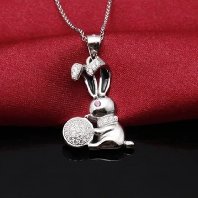 【米蘭精品】現貨+預購 925純銀項鍊鑲鑽吊墜(簡潔亮眼可愛時尚情人節生日聖誕節交換禮物女飾品73dk466)