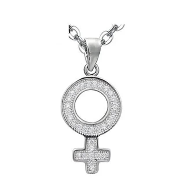 【米蘭精品】現貨+預購 925純銀項鍊鑲鑽吊墜(獨特十字設計精緻情人節生日聖誕節交換禮物女飾品73df11)