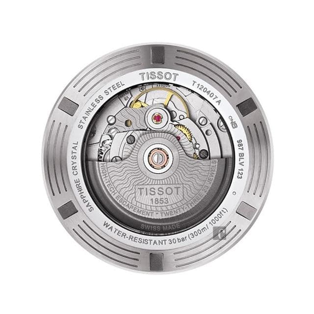 【TISSOT 天梭】水鬼 Seastar 1000 海洋之星300米潛水機械錶 母親節 送禮 禮物(T1204071105100)