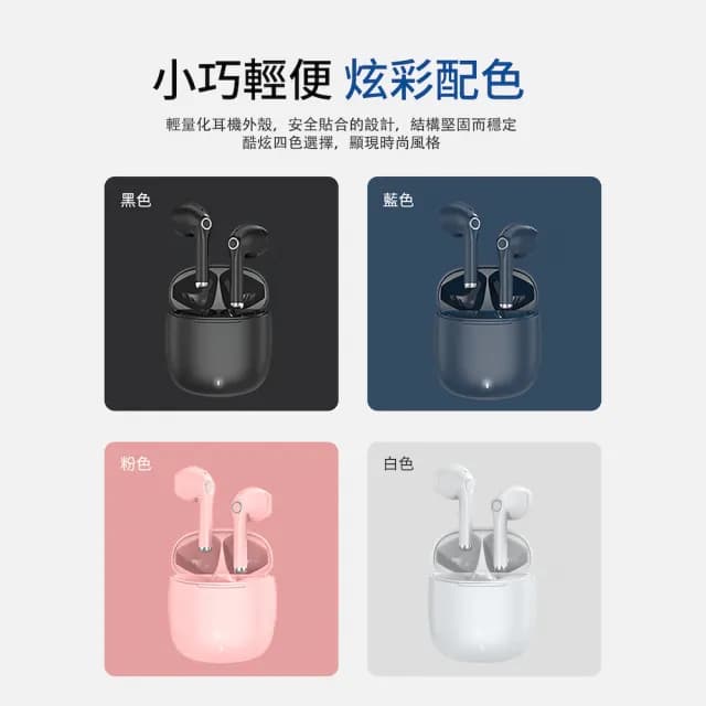 【WiWU】Airbuds 六代馬卡龍 真無線藍芽耳機 TWS06(黑/白/藍/粉 iPhone耳機 安卓手機適用)