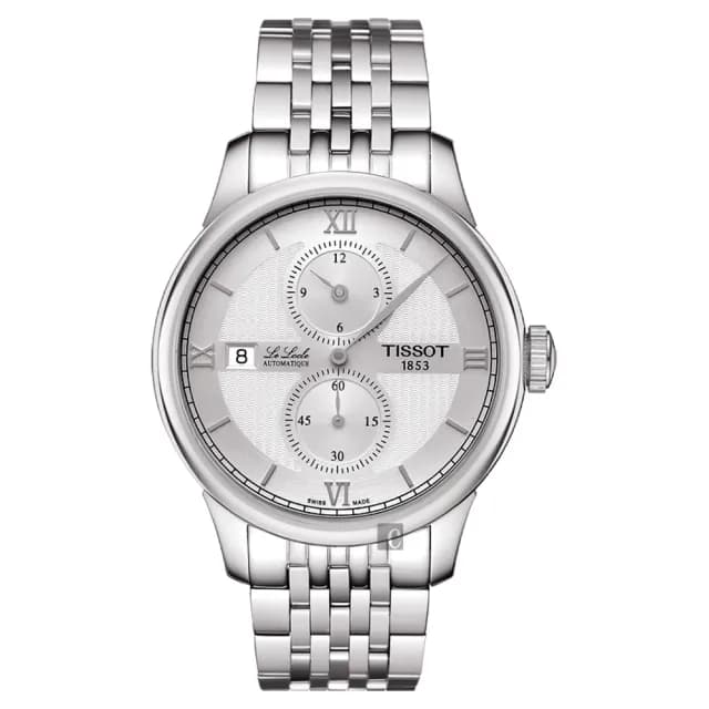 【TISSOT 天梭】天梭 LE LOCLE 力洛克雅仕機械錶-銀/40mm 禮物 送禮 推薦(T0064281103802)