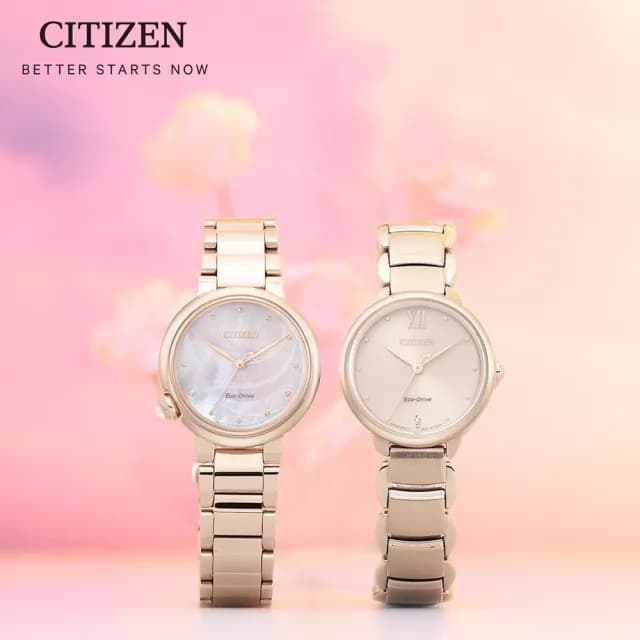 【CITIZEN 星辰】L系列 光動能時尚腕錶 畢業禮物 送禮 推薦(EM0912-84Y)