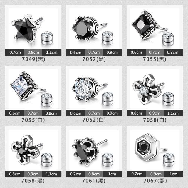 【GIUMKA】純銀耳環．白色情節禮物．男生
