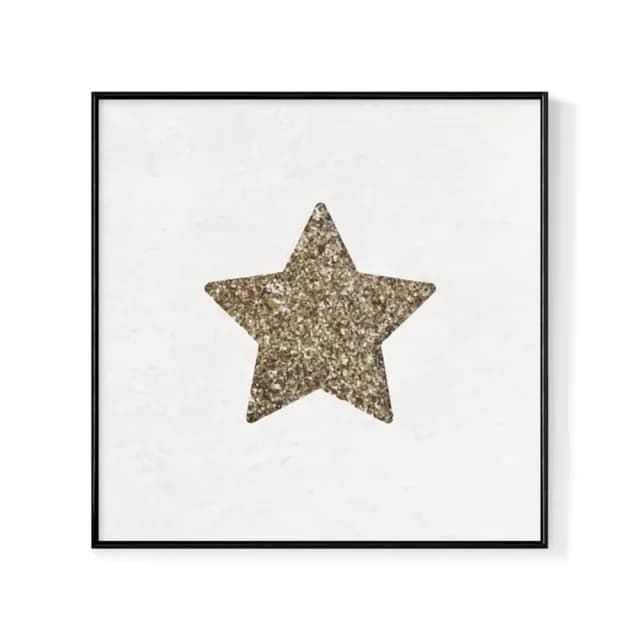 【菠蘿選畫所】初冬獻禮－小星星-40x40cm(佈置/聖誕節掛畫/交換禮物/空間佈置/北歐/臥房/方形/掛畫)