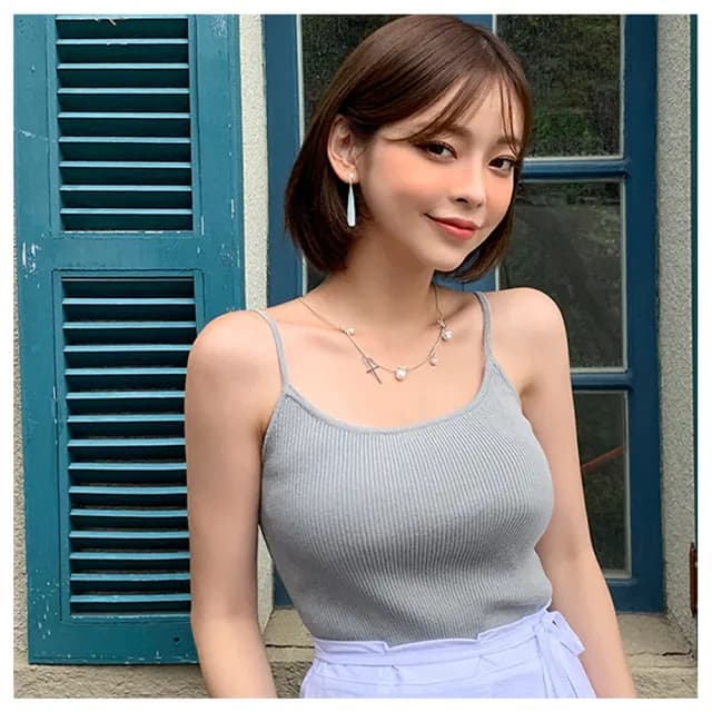 【HaNA 梨花】韓國精鑲系列．復古氣質佳人灰色長珍珠耳環(針式 耳環 耳飾 耳圈 耳釘)