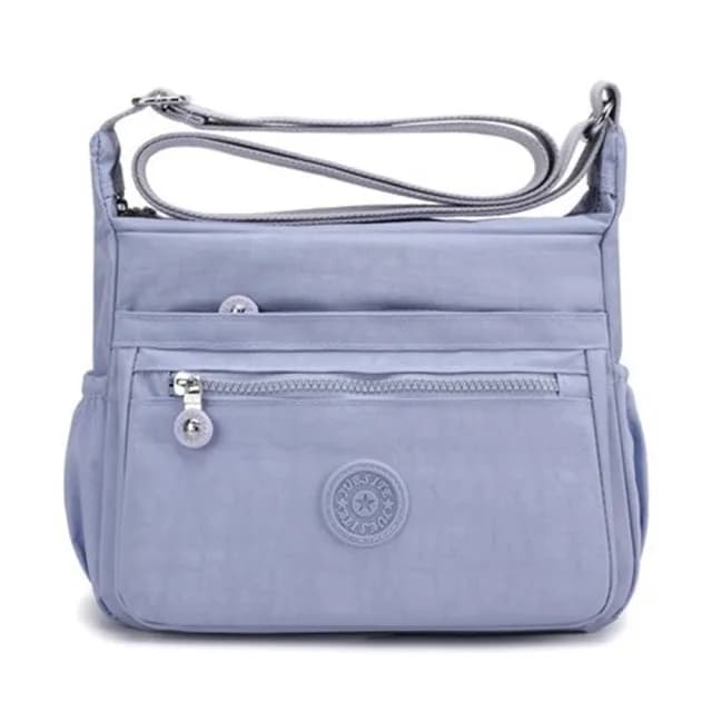 【米蘭精品】現貨+預購 側背包尼龍肩背包(多隔層大容量輕便實用女包包情人節生日禮物74bb30)