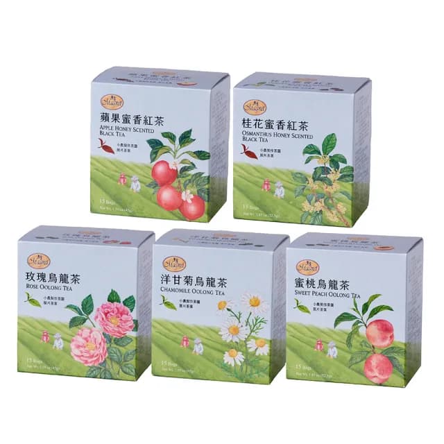 【曼寧】台灣風味茶系列 任選4盒組(蜜桃烏龍茶/桂花蜜香紅茶/蘋果蜜香紅茶)