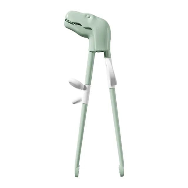 【學習餐具】恐龍造型寶寶輔助練習筷(右手用 輔助筷 訓練筷 兒童學習筷 糾正筷 寶寶餐具)