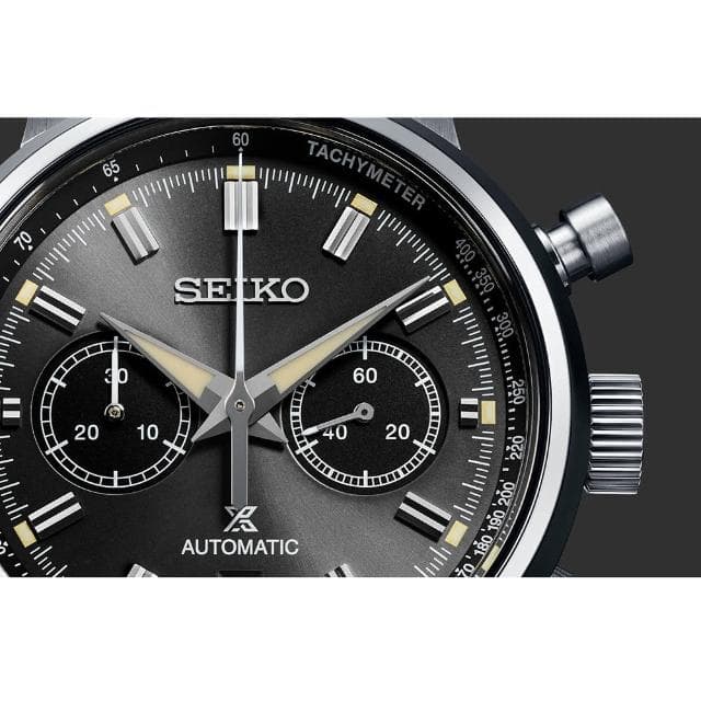 【SEIKO 精工】Prospex 熊貓錶 黑熊 SPEEDTIMER 機械計時錶 母親節 禮物 送禮(SRQ037J1/8R46-00B0D)