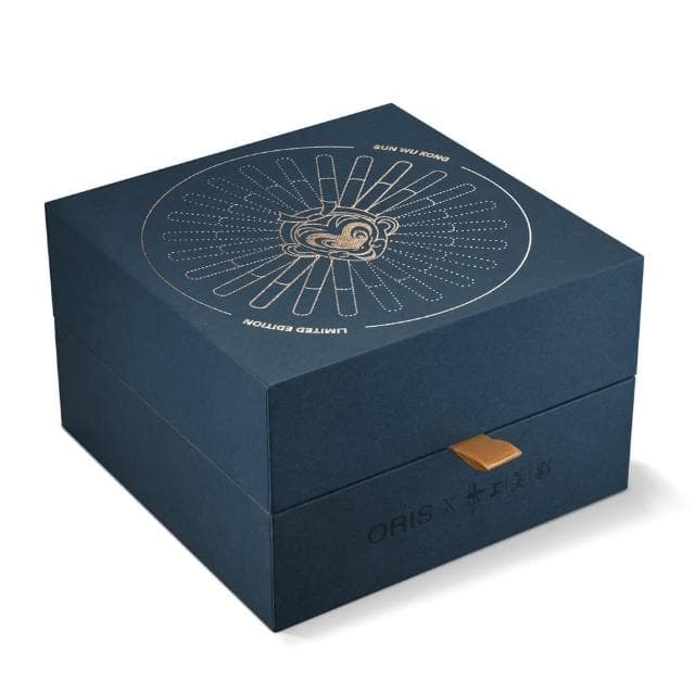 【ORIS 豪利時】Aquis 孫悟空動畫電影60週年紀念 限量潛水腕錶 送禮 禮物 推薦(0173377664185-Set)